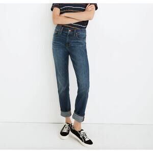 MADEWELL The Slim Boyjean in Ellers Wash and Comfort Stretch Size Women's 26